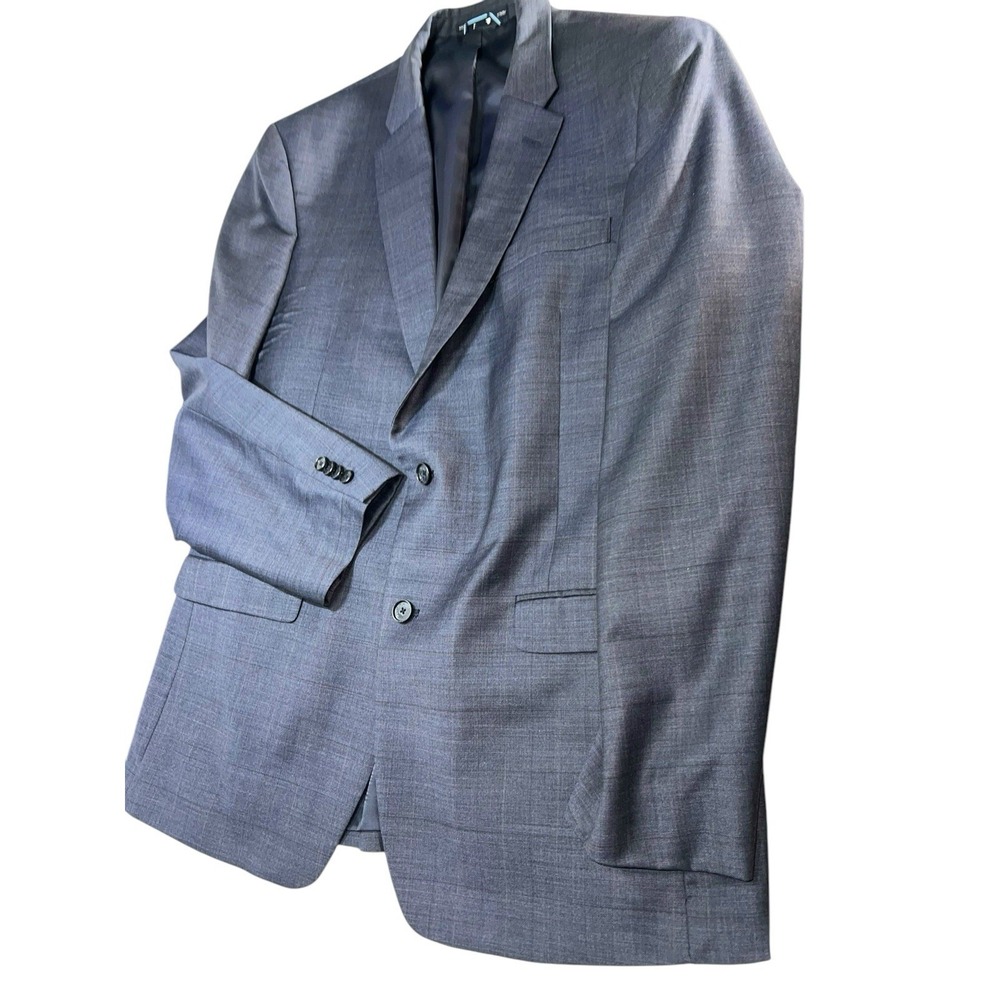 Men's Navy Blue Tommy Hilfiger Suit Jacket Nice See Pics For Measurements
